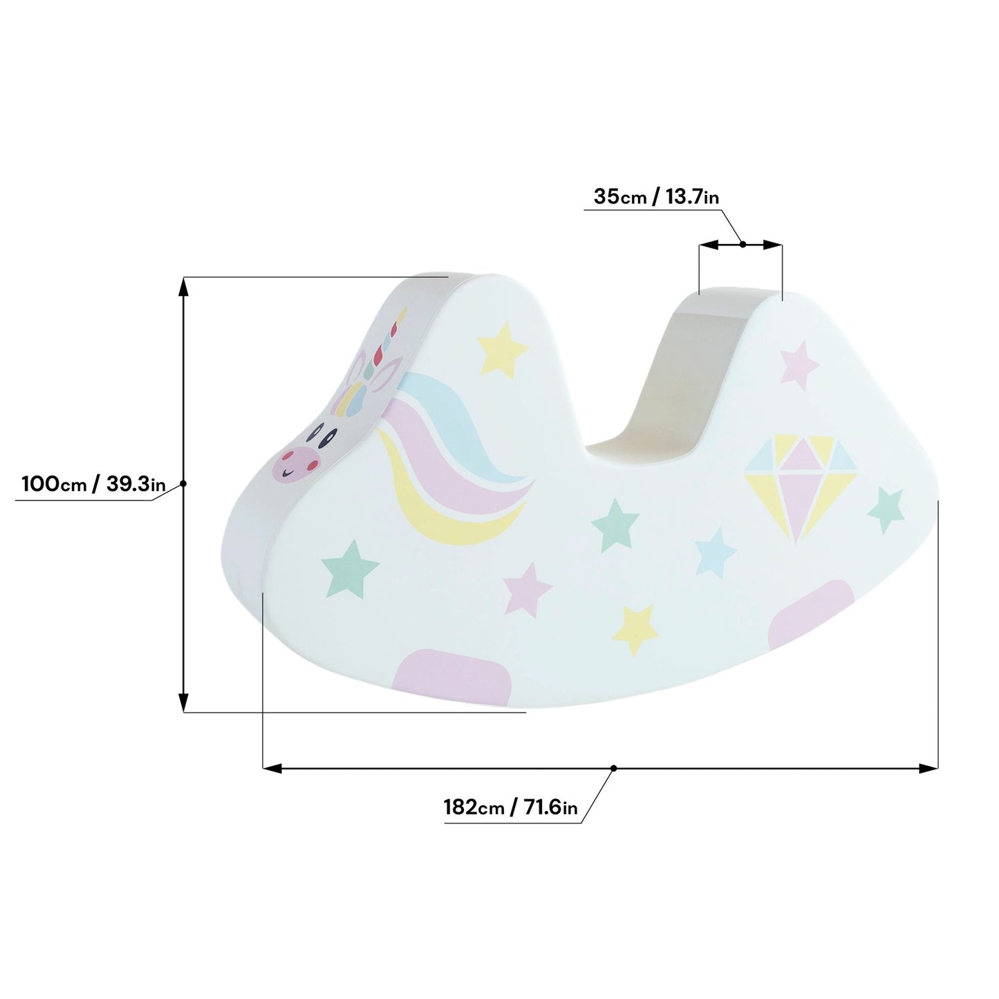 Soft Play Schaukel – MEGA Einhorn