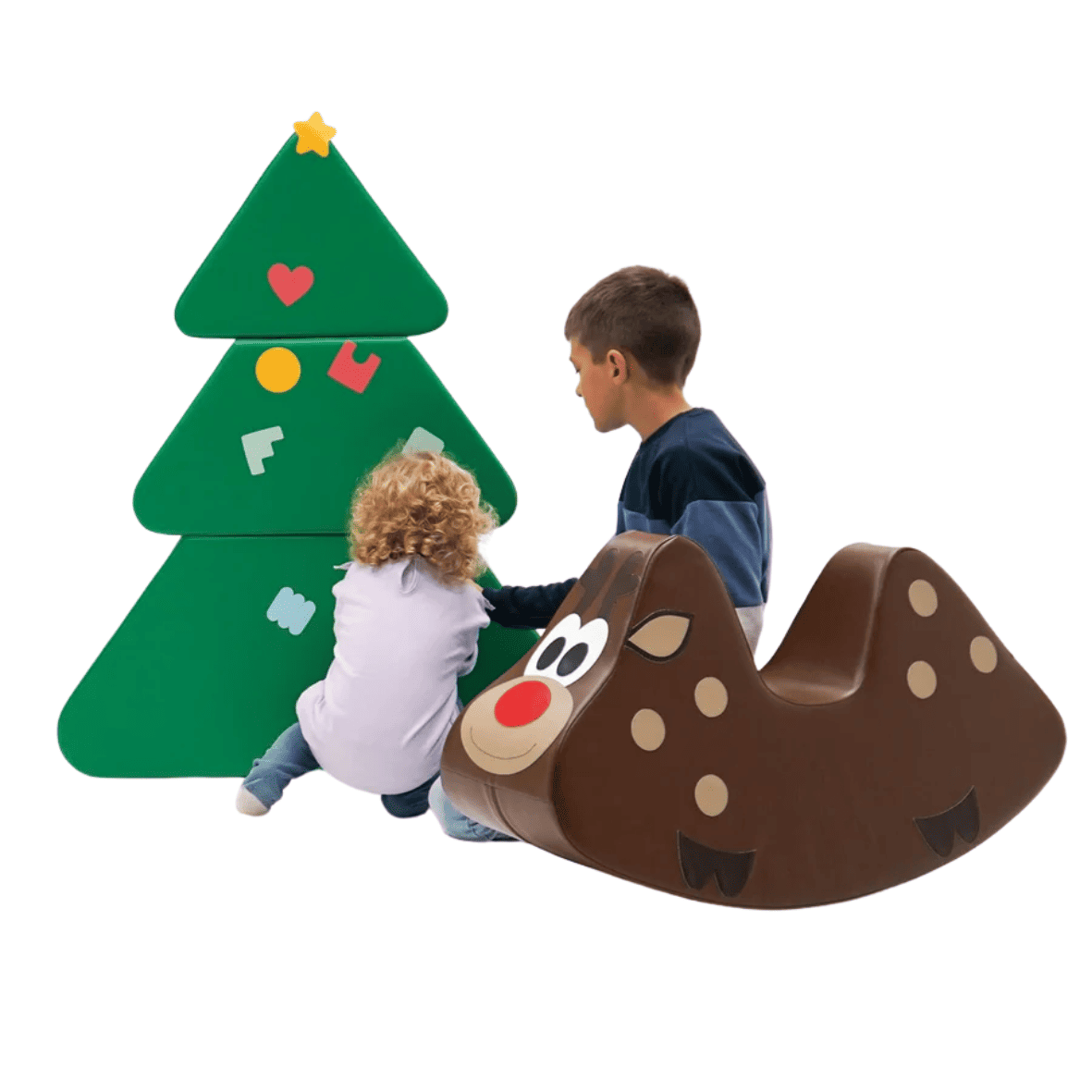 Soft Play komplekts - Ziemassvētku eglīte un ziemeļbriedis