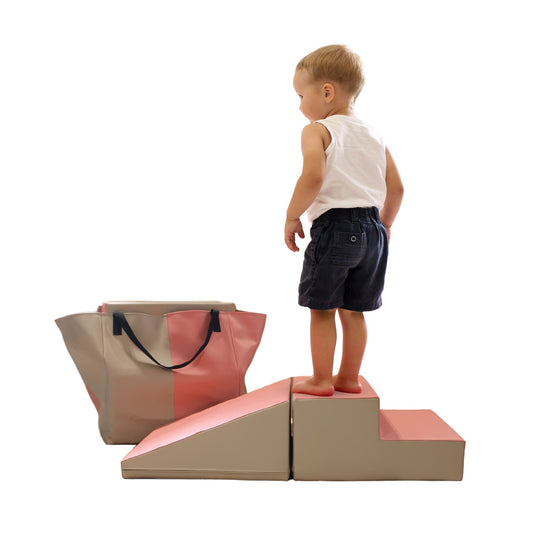Softbausteine Treppe und Rutsche Spielset - Mini Fun Slider