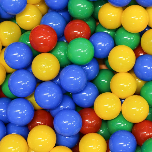 Balles multicolores pour piscine à balles (grandes, 500 pièces)