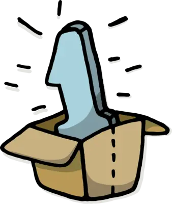 A shipping box icon
