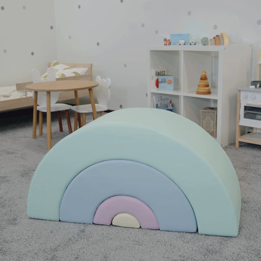 Assortiment de jeu en mousse Montessori - Arc-en-ciel