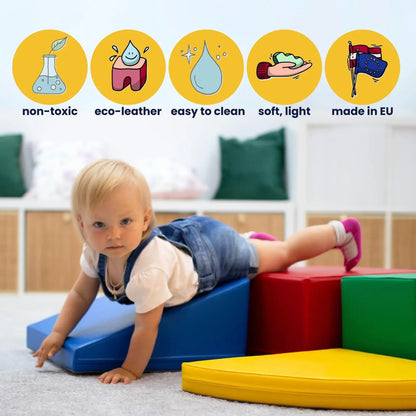 Soft Play Step and Slide Set - Mega Fun Slider