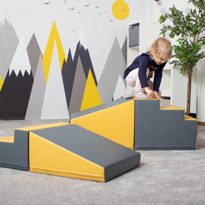 Soft Play komplekts ar kāpnēm un slidkalniņu - Transformers