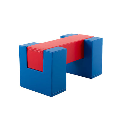 Blue and red IGLU soft play block set