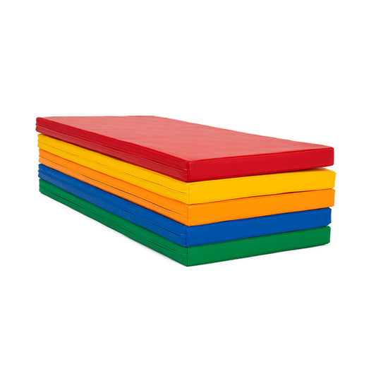 A stack of colorful mattress set