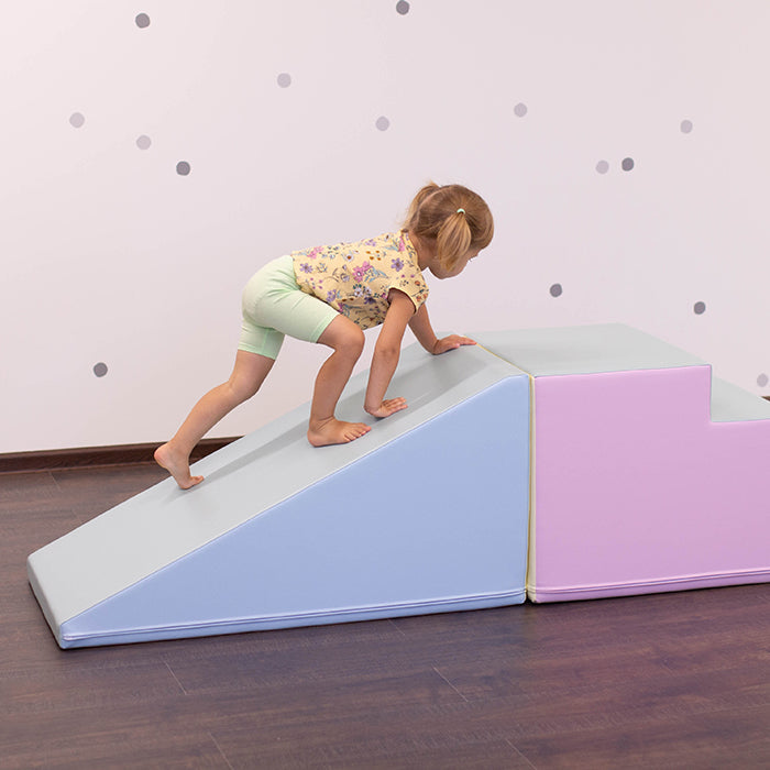 Soft Play komplekts ar kāpnēm un slidkalniņu – Mega Fun Slider
